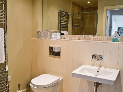 StustonThe Granary的一间带卫生间和水槽的浴室