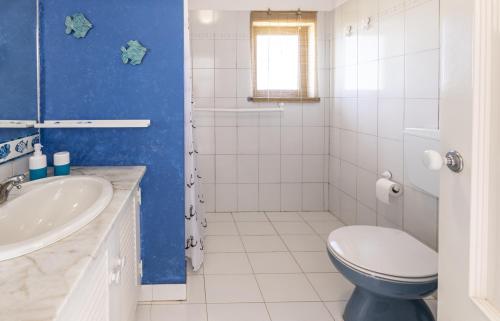 萨格里什Azul的一间带卫生间和水槽的浴室