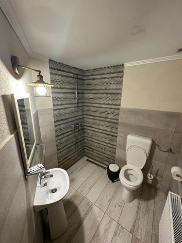 奥拉迪亚ROUTE79的一间带卫生间和水槽的浴室