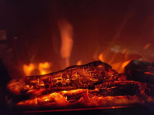 EntremontLe mazot d'H的壁炉里的火