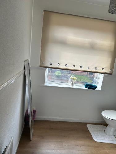MartonVillage Rooms的一间带卫生间和窗户的浴室