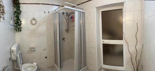 塔兰托Artemide Home的带淋浴和卫生间的浴室