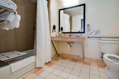 克莱蒙Fairfield Inn & Suites by Marriott Clermont的带浴缸、卫生间和盥洗盆的浴室