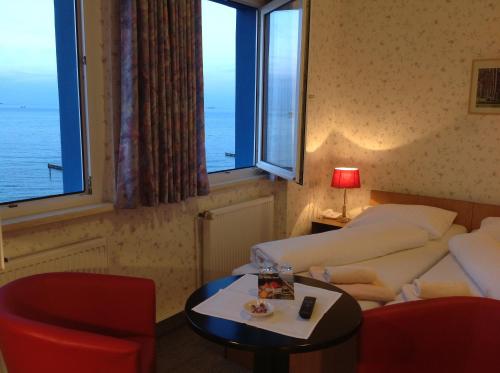 尼恩哈格斯塔德酒店客房内的一张或多张床位