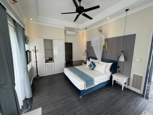 Vườn Vua Resort & Villas客房内的一张或多张床位