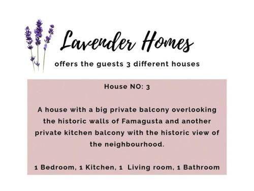 法马古斯塔Lavender Homes, Walled City的薰衣草屋为客人提供不同的房屋,没有房子