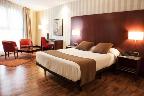 泽尼特莱里达酒店客房内的一张或多张床位