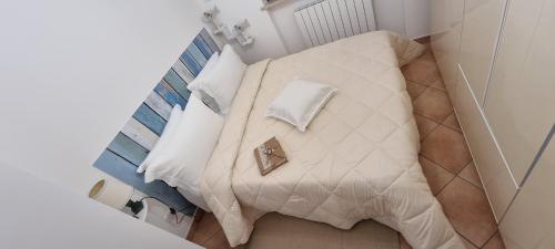 阿布鲁齐的罗塞托Dimora Mia的小房间一张大白色的床