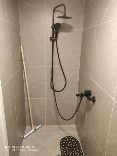 Ein Kinyaצימרים סוף העולם 3的浴室内配有淋浴和头顶淋浴