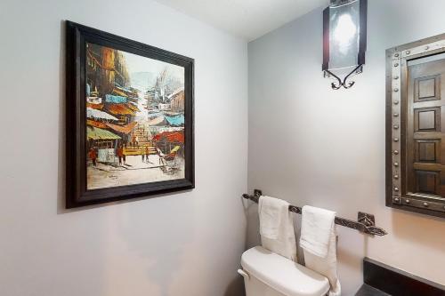 塔彭斯普林斯Cypress Run Daydream的墙上有绘画的浴室和卫生间