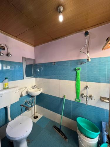 列城Napishu Summer Home的一间带卫生间和水槽的浴室