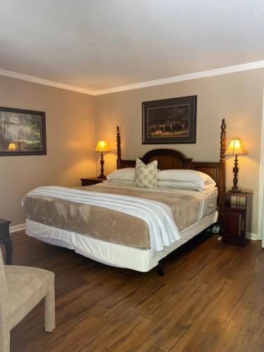 Grafton Lodge客房内的一张或多张床位