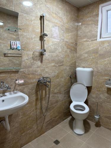 BelimelSuhin Dol Hotel的一间带卫生间和水槽的浴室