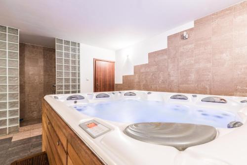 扎科帕内Apartament Tatry Jaszczurówka的大型浴室设有大浴缸。