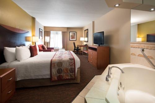 奥罗谷图森北/奥罗谷伐尔菲尔德旅馆&套房 的酒店客房配有一张床和浴缸。