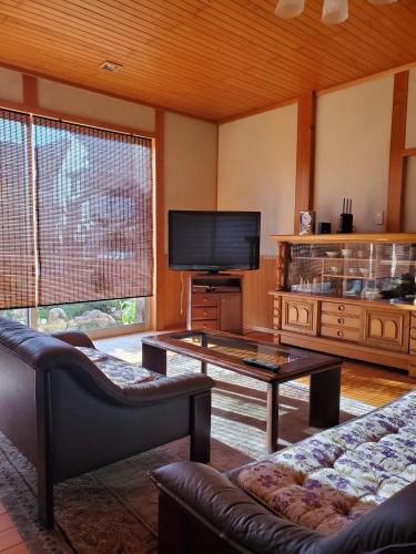 高知Guesthouse Tosa Hanare - Vacation STAY 14262的带沙发和平面电视的客厅