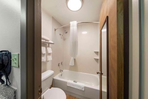 雅典雅典贝斯特韦斯特酒店的带浴缸、卫生间和盥洗盆的浴室