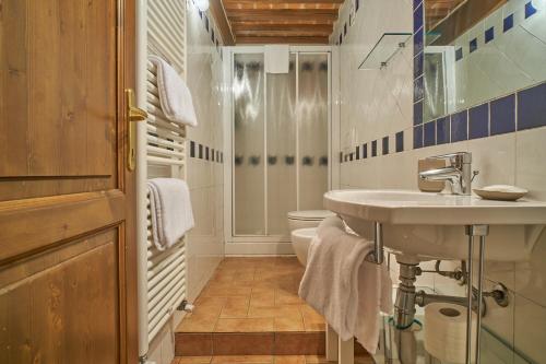 切奇纳Podere Gli Olmi的一间带水槽和卫生间的浴室