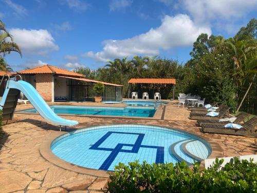 Hotel Fazenda da Lagoa内部或周边的泳池