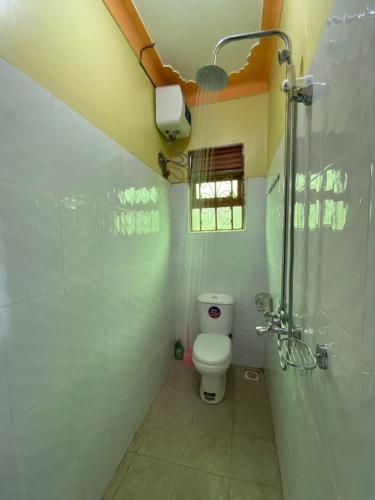 KisoroNtebeko Homestay的一间带卫生间和淋浴的浴室