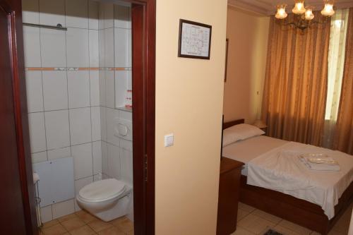 泰托沃蒂沃利酒店的一间带卫生间和淋浴的小浴室
