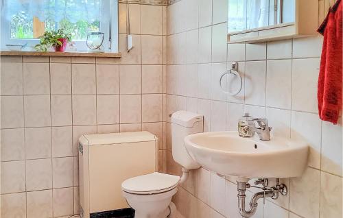 KleingießhübelPet Friendly Apartment In Bad Schandau-kleing, With Wifi的一间带卫生间和水槽的浴室