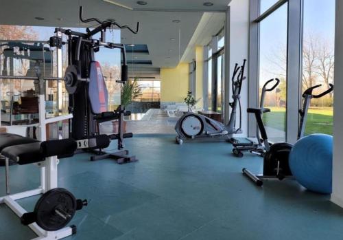 希欧福克‘Good Feelings’的一间健身房,里面配有多种不同的设备