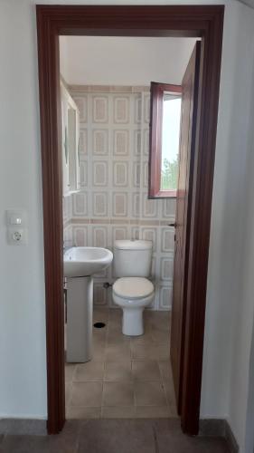 ZipárionISLAND HOME的一间带卫生间和水槽的浴室