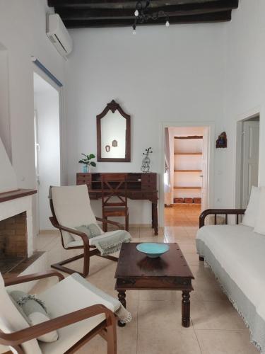 阿波罗尼亚Casa Centrale的客厅配有沙发和桌子