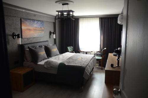 Tekirdağ Otel客房内的一张或多张床位