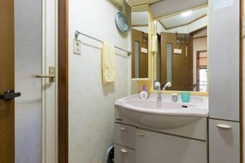 川崎Noriko's Home - Vacation STAY 13624的一间带水槽和镜子的浴室