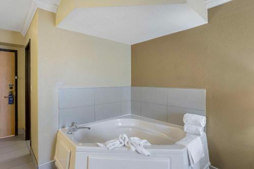 哈里斯堡哈里斯堡/赫尔希克拉里昂酒店的配有白色浴缸的客房
