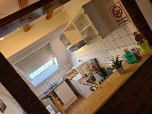 Appartement Krefeld-City的厨房或小厨房