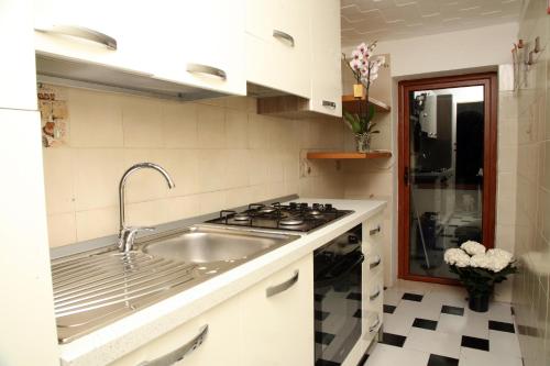 De Amicis Apartment的厨房或小厨房