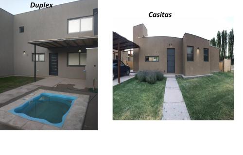 查克拉斯德科里亚Las Casitas y Los Duplex de Chacras de Coria的改造前后的房子