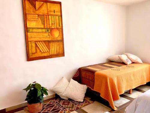 Casa Don Pancho客房内的一张或多张床位