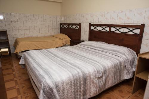 安托法加斯塔Hotel NIKYASAN的一间卧室,配有两张床