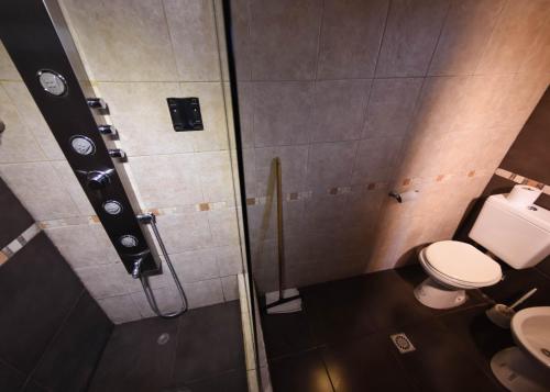 塔菲德尔瓦勒塔菲旅馆的带淋浴和卫生间的浴室