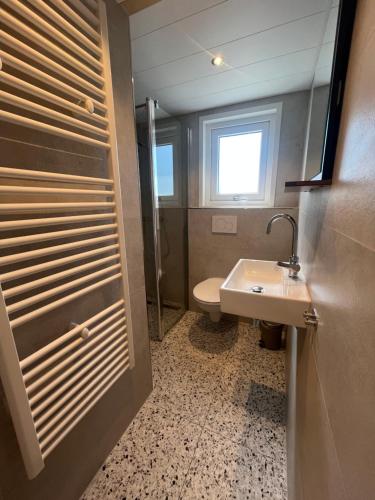 OpheusdenVakantiehuis 6 personen的一间带水槽和卫生间的浴室
