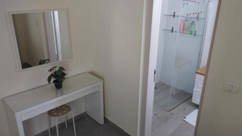 Beʼer OraDesert View的一间带水槽和镜子的浴室