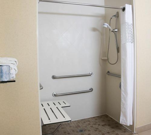 莫尔黑德莫尔黑德汉普顿酒店的一间位于客房内的带淋浴间的浴室