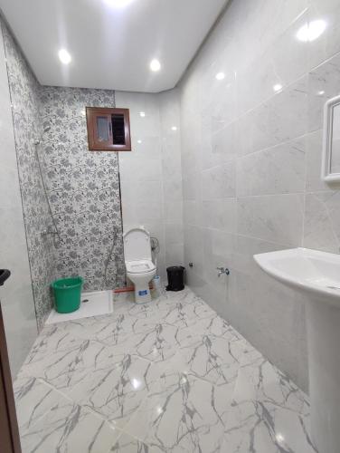 舍夫沙万Apartment for rent的一间带卫生间和水槽的浴室