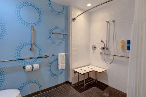 格兰特维尔Tru By Hilton Grantville, Pa的带淋浴和卫生间的浴室