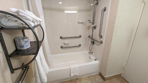 本赛霖姆费城本萨利姆贝斯特韦斯特酒店的带淋浴和浴缸的浴室