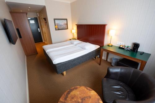 瑞典精英酒店客房内的一张或多张床位