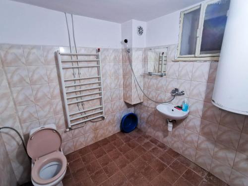 斯莫梁Комплекс Петлето的一间带卫生间和水槽的浴室