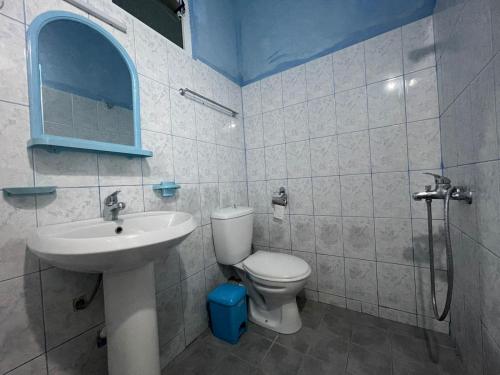 博尔什VG Holiday's Rooms的一间带卫生间和水槽的浴室
