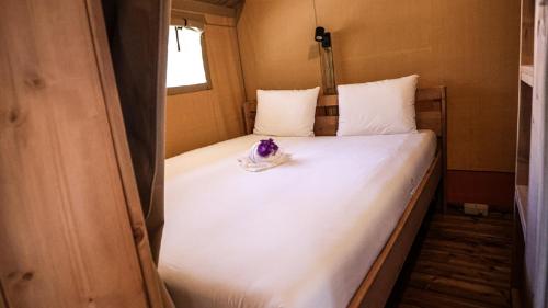 里斯本利斯博阿简易别墅酒店的小房间一张大白色的床