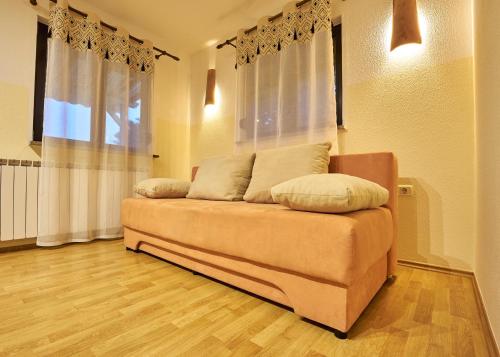 伊佐拉Baredinka Izola的客厅设有一张沙发,配有窗户