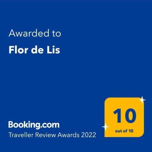 伊瓜苏港Flor de Lis的黄色的标语,表示授予fl diehs